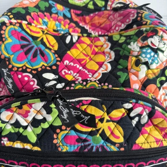 Vera Bradley Disney Parks Midnight With Mickey Campus Backpack Retired RARE - Picture 5 of 16